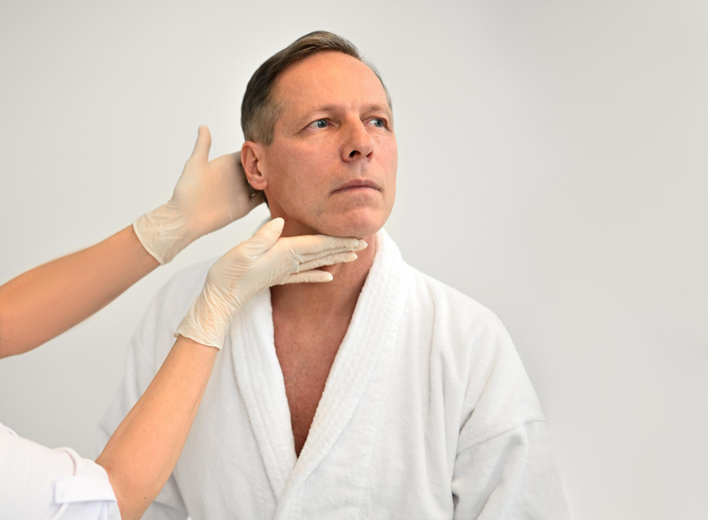 Marcación mandibular en hombres: prótesis de gonión